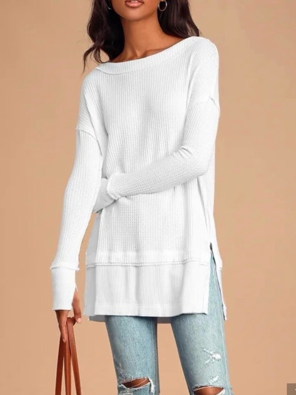 Free People North Shore Waffle Tunic